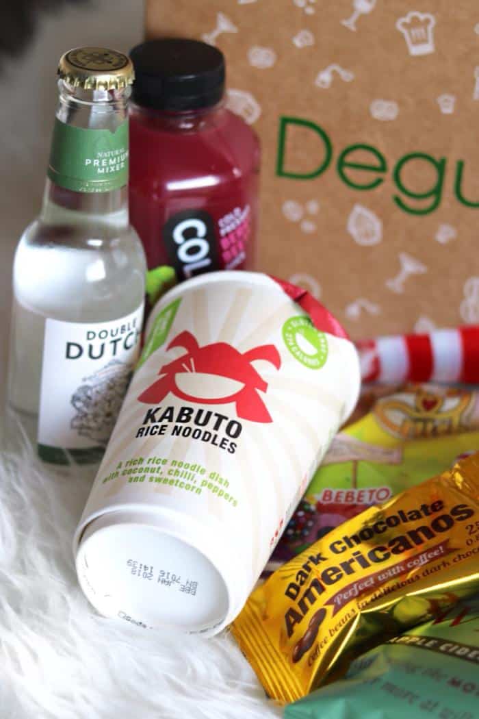 February Degustabox featuring Coldpress Juices