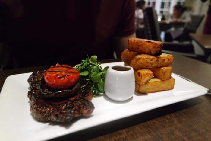 8oz Sirloin Steak at The Vale Grill, Cardiff